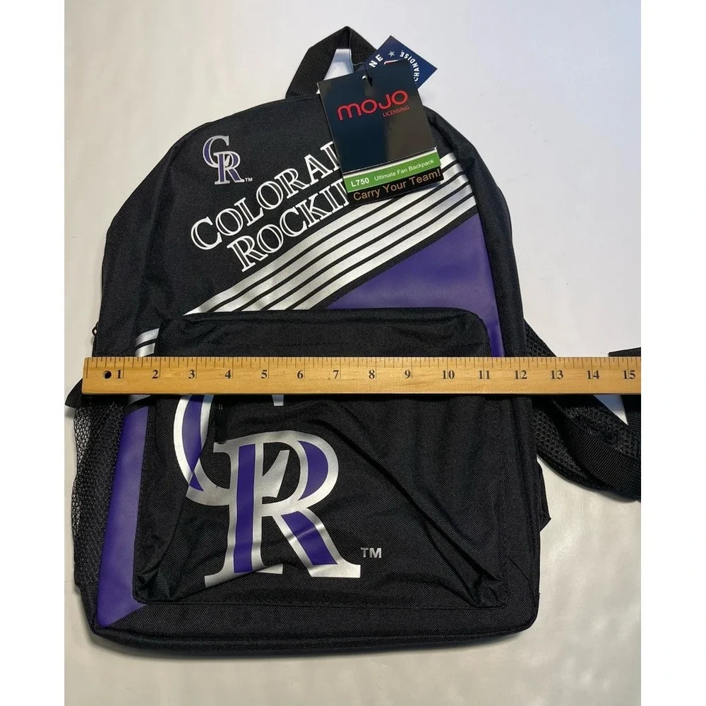 Colorado Rockies  Mojo Unisex Adult Ultimate Fan Backpack One Size Black NWT